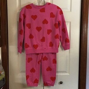 Cat & Jack Heart Sweatsuit
